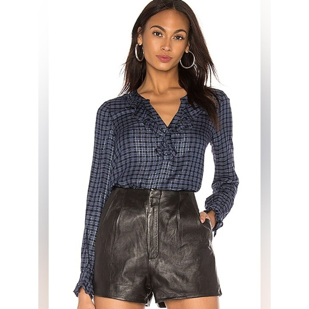 Paige Amalfi Top in Crown Blue